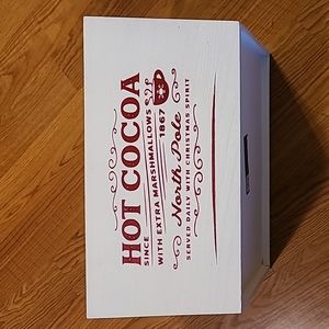 Christmas wooden storage bin